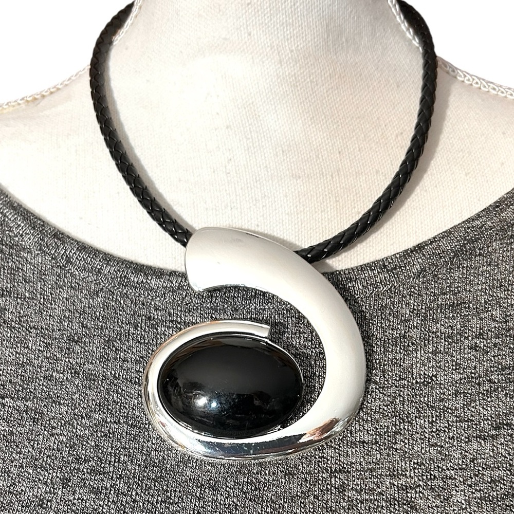 Geometry Silver Tone Necklace